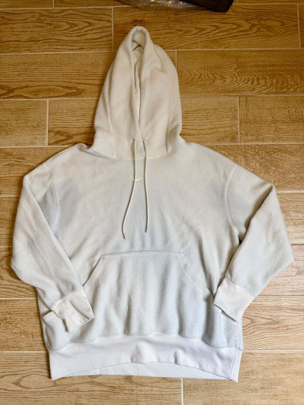 Nike Fleece Hoodie Size L Cream